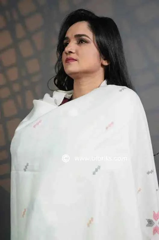 Triple Thread 72-Grade Handloom Shawl | Lightweight Wool | Khadi Embroidery | Handmade in Swat