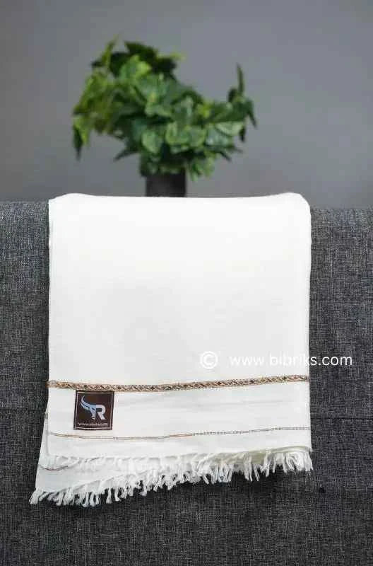 96 Grade Ultra-Light and warm Wool Shawl for Men – Handcrafted Elegance | 4.5x9 ft