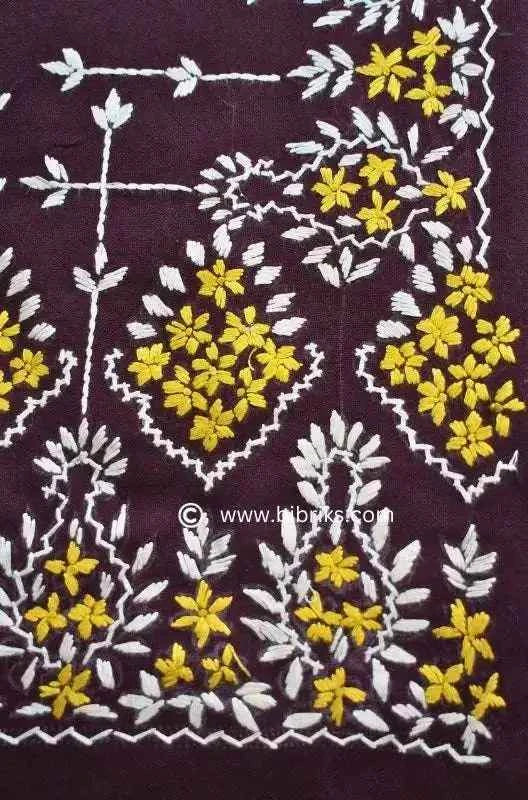 Kashmiri Wool Shawl – Pyramid Hand Embroidery | Heavyweight 460g | Made in Swat