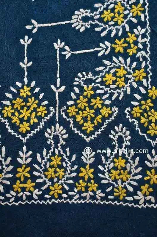 Kashmiri Wool Shawl – Pyramid Hand Embroidery | Heavyweight 460g | Made in Swat