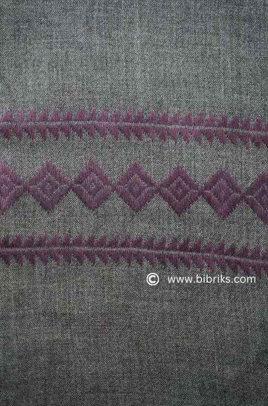 48-Threads Handloom Wool Shawl | Lightweight with Machine Embroidery | Ethically Made