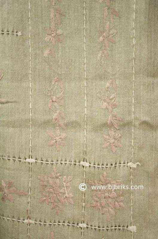 64-GradeTarkashi Handloom Wool Shawl – Medium Weight | Heavy Hand Embroidery | 420g | Made in Swat