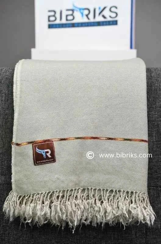 Imported Korean Wool Shawl – Handcrafted in Swat | Square Line Texture | 680g