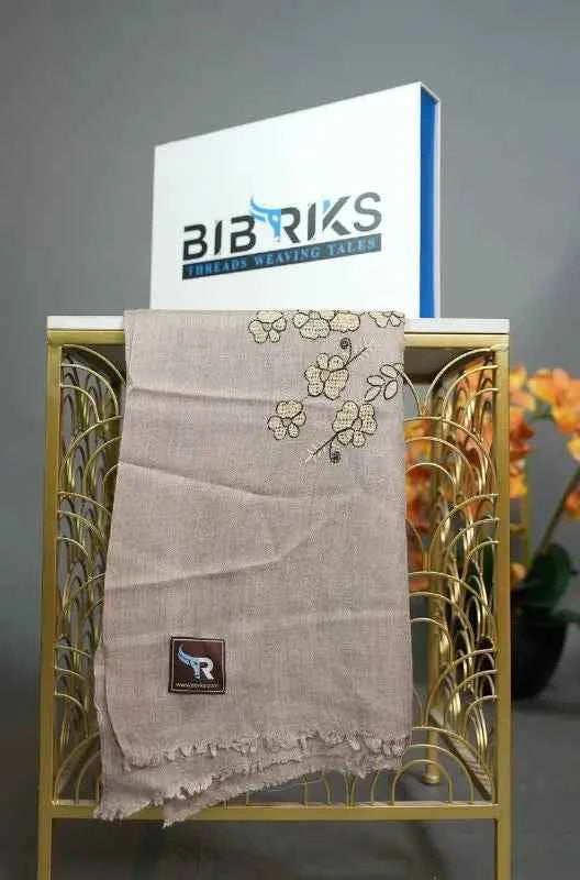 Machine-Made Handloom-Based Floral Shawl | Full-Size | Lightweight | Made in Swat
