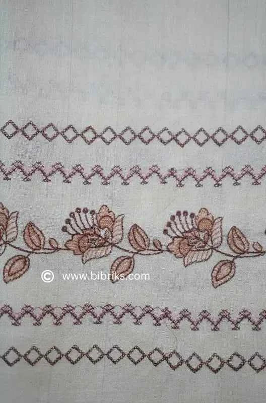 Machine-Embroidered Floral Handloom Shawl | Full Size | Lightweight & Affordable | Made in Swat