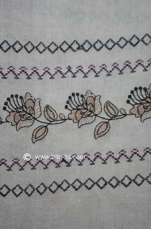 Machine-Embroidered Floral Handloom Shawl | Full Size | Lightweight & Affordable | Made in Swat