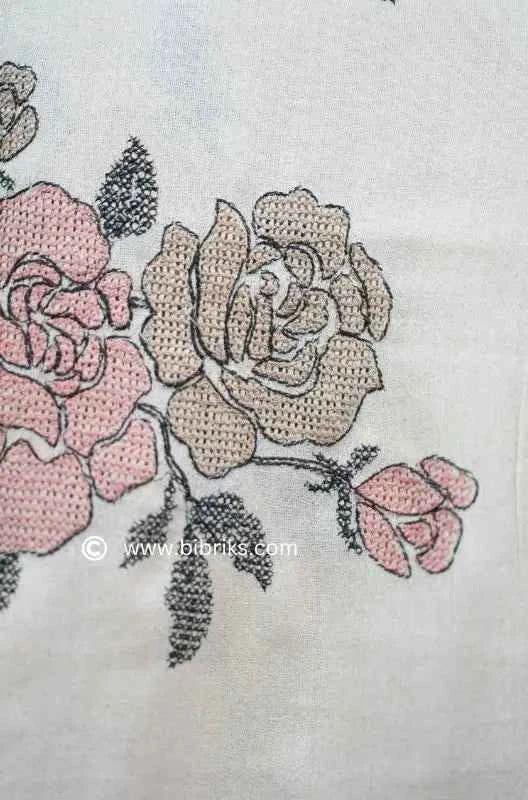 Machine-Made Handloom-Based Floral Shawl | Full-Size | Lightweight | Made in Swat