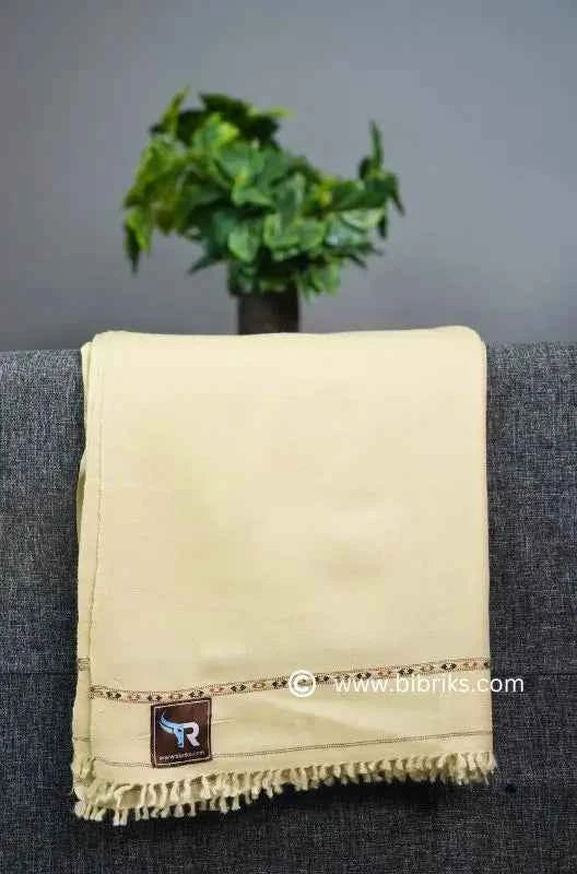 Marino Double Thread 72 Grade Wool Shawl – Handcrafted Luxury 17 Micron| 4.5x9 ft | Made in Swat