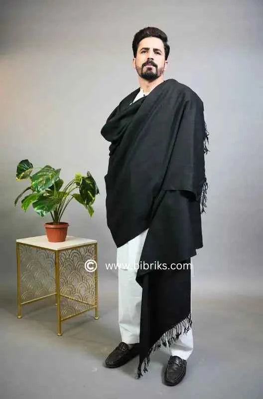 Marino Swati Wool Shawl – Grade 72 Triple - 14 Micron Ultra Fine Wool | 4.5x9 ft Shawl for men