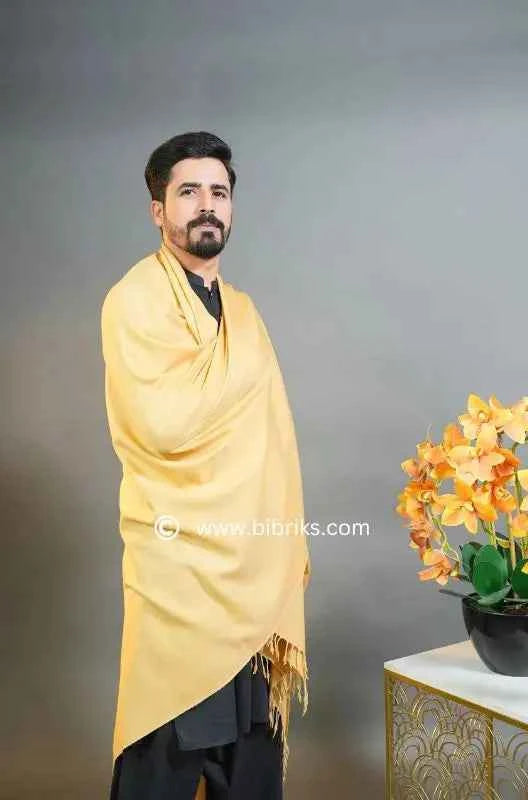 Marino Swati Wool Shawl – Grade 72 Triple - 14 Micron Ultra Fine Wool | 4.5x9 ft Shawl for men
