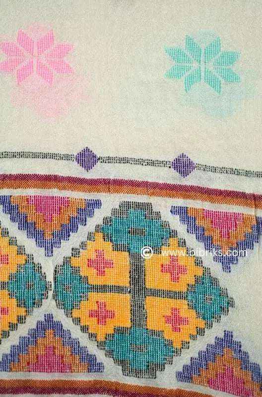 Exhibition-Quality Patti Shawl – Handwoven Masterpiece from Swat | Scenic & Heart Motif | 310g