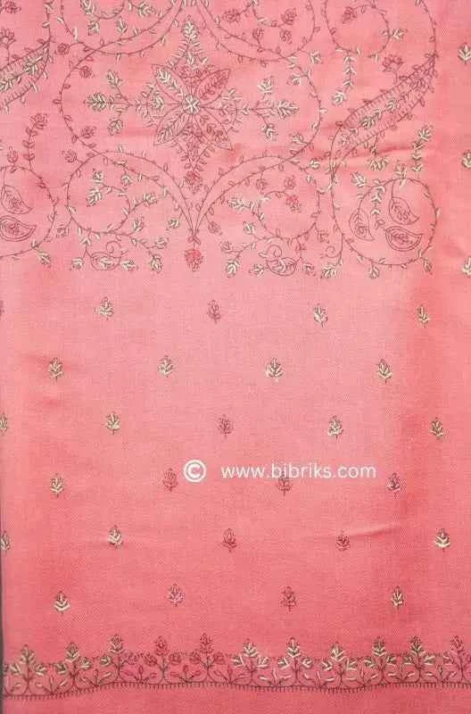 Exquisite Handcrafted Floral Needle Embroidered Scarf: Artistry from Salampur Swat