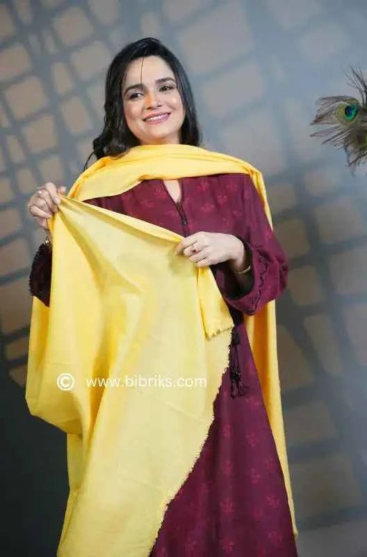 Handloom Plain Shawl – 72 Thread Grade | Triple Thread | Handmade in Swat