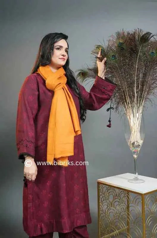 Handloom Plain Shawl – 72 Thread Grade | Triple Thread | Handmade in Swat