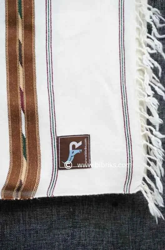 Three-Border Angora Wool Shawl – Handcrafted Luxury | 4.5x9 ft | Made in Swat